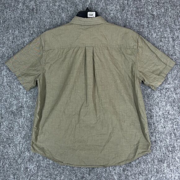 Zinc Shirt Large Mens Greenish Wrinkle Resistant Business Casual Button-Down - Picture 2 of 8